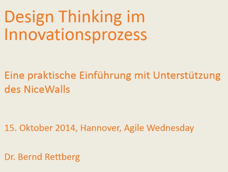 Präsentation Design Thinking im Innovationsprozess - klick zum Download